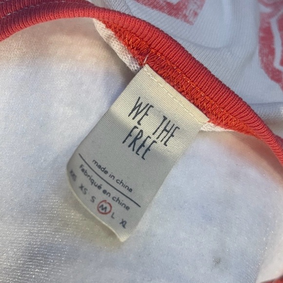 Free People White and Red Crop Top - Picture 8 of 10